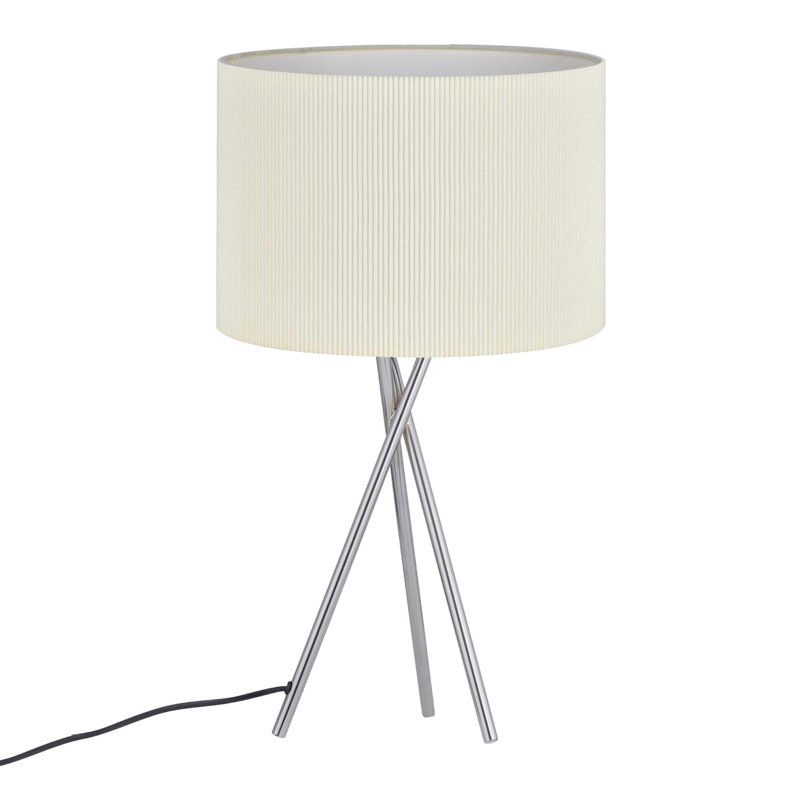 Bigord 52cm Polished Chrome Plate Table Lamp Set