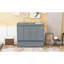 Lit escamotable double avec port USB et grand tiroir, gris-2002502549-2002502546