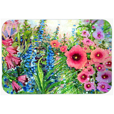 East Urban Home Easter Garden Springtime Flowers Glass Cutting Board