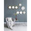 Miroir mural 3 pièces dans un cadre rectangulaire doré, décoration murale pour le salon de la chambre à coucher, 43 po x 16 po