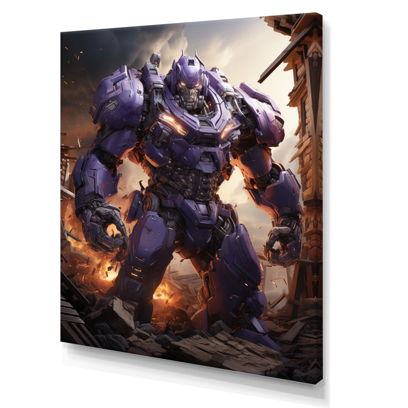 Villian Transformer III - Imprimé, H 32 po x l 16 po x P 1 po, Toile tendue