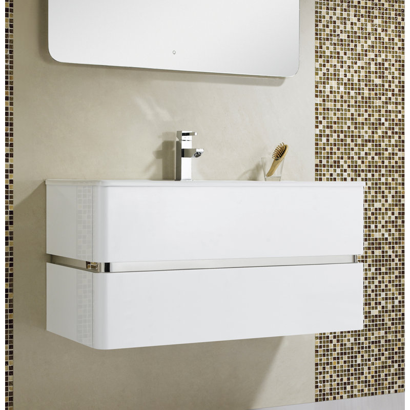 Stellan 39.25'' Single Bathroom Vanity with Ceramic Top, White