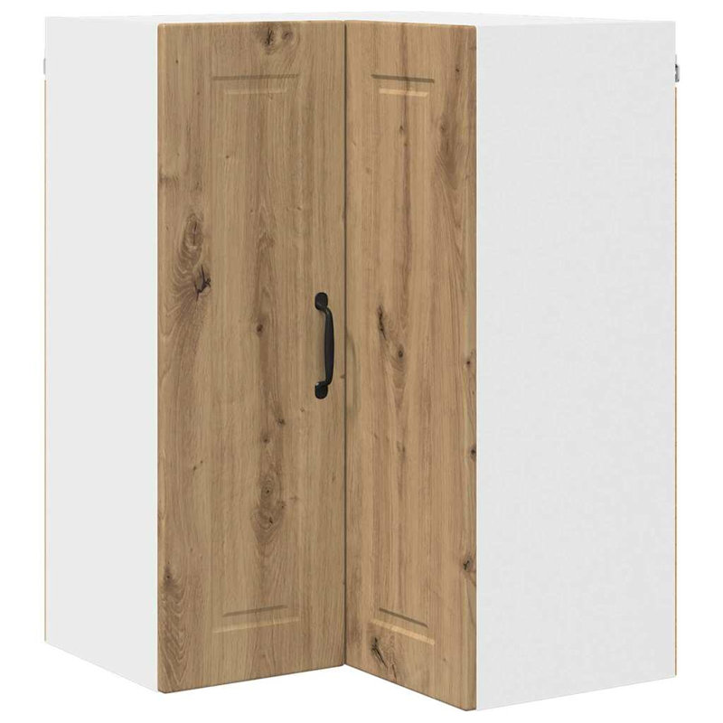 Vidaxl Kitchen Wall Cabinet White 57 X 57 X 80 Cm Engineered Wood, Artisan Oak