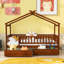 Lit simple en bois avec deux tiroirs-539235730