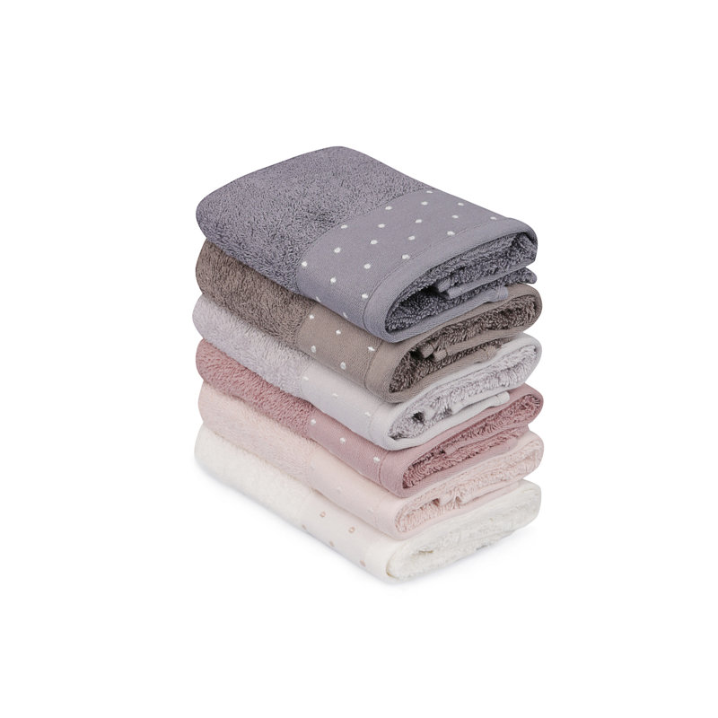 Ensemble de serviettes 6 pièces 100% coton