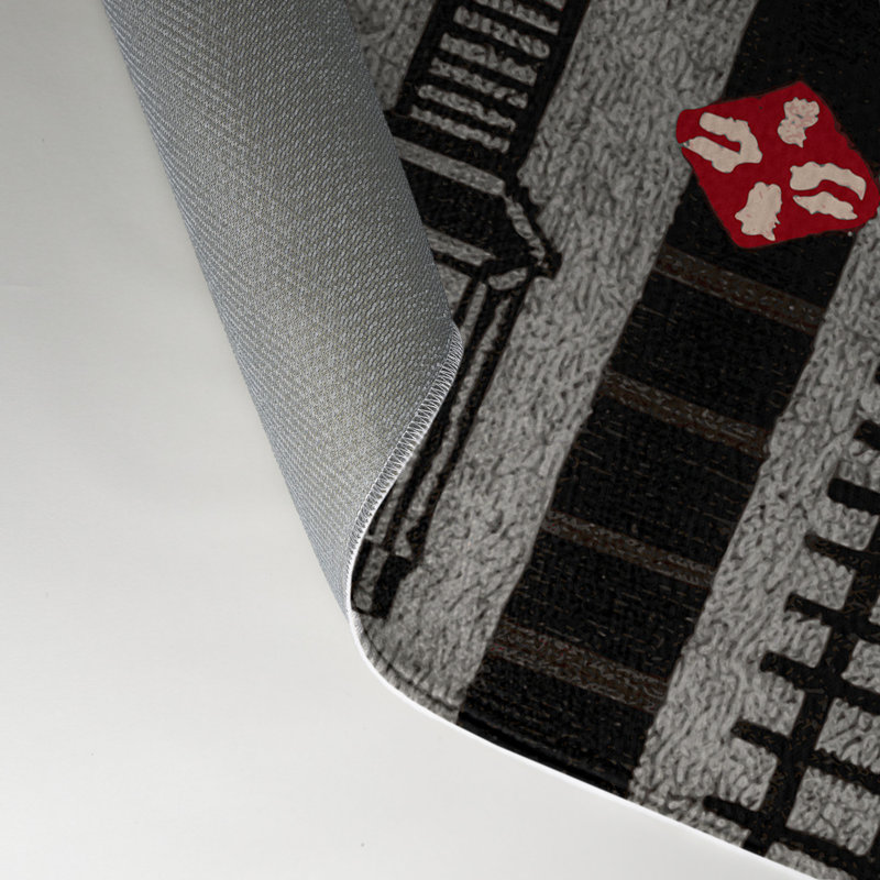 Tapis intérieur et extérieur gris Transport, Rectangle 5 pi x 7 pi