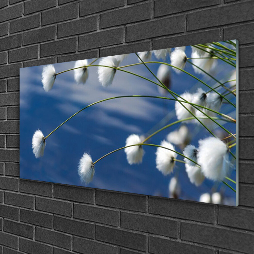 Glasbild Blumen Floral