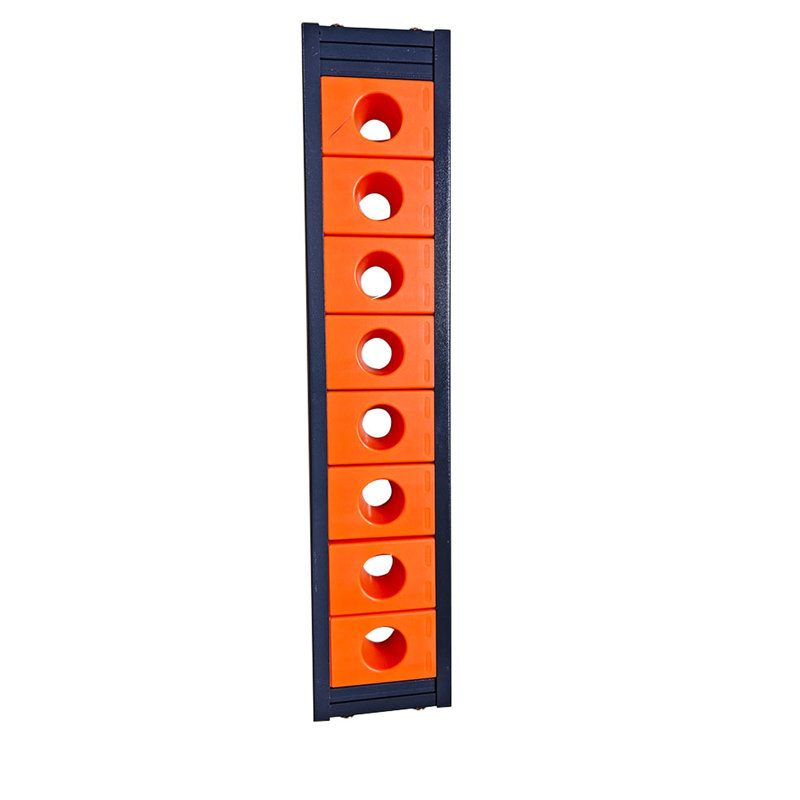 Porte-outils multifonctionnel Bt / Cat40, 10 interstices de rangement Cat / Bt40 par paquet de 8, 80 pièces fonctionnelles, design gris teinté, structure ABS + Q235, profondeur 31,5 po, largeur 9,27 po, hauteur 6,7 po, 15 po