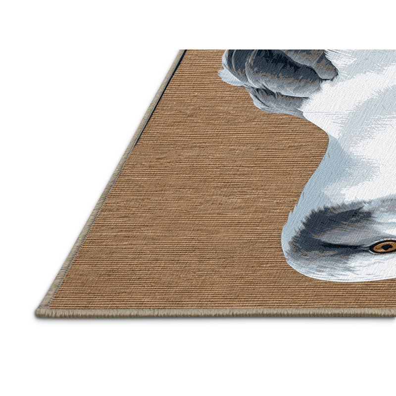  Tapis lavable à bec cerise lavable, Rond 6 pi