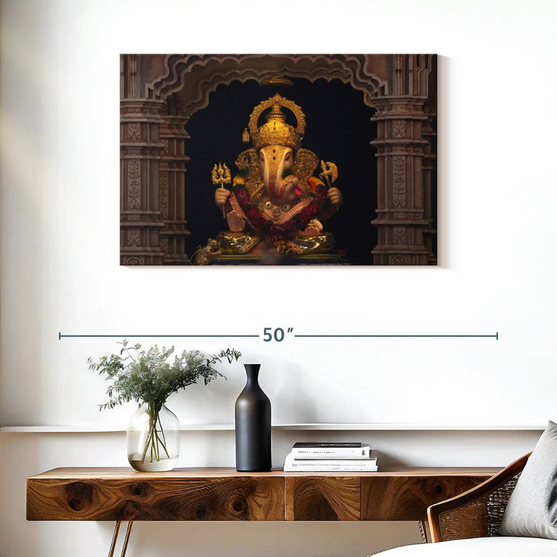 Statue Ganesh, H 24 po x l 36 po