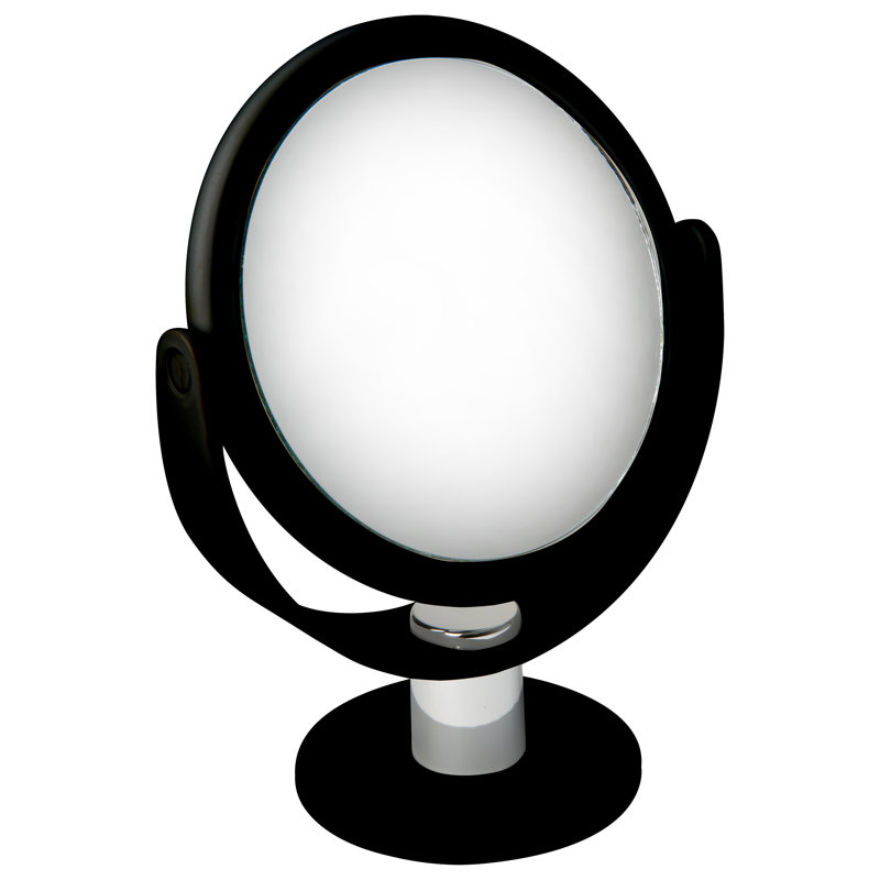 Cranleigh Modern Magnifying Makeup Mirror, Black