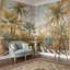 Décoration murale serre tropicale avec palmiers en verre amovible-497498130-497498135