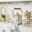 Wildflowers White/Pink/Brown/Green 2 Quart Tea Kettle