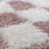 Atiran Checkered Shag Pink Area Rug