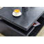 Table basse à trois niveaux en panneau de fibres à densité moyenne avec finition grain de bois noir-951552385