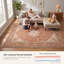 Tapis Glade traditionnel à médaillon, style persan, orange, ivoire, or, vert et gris, lavable à la machine, antidérapant, à poils courts, pour l'intérieur et l'extérieur, adapté aux animaux domestiques, idéal pour le salon, la chambre, la salle à manger, l'entrée, le couloir ou le bureau.-2046600495