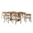 Ardelis 6 - Person Extendable Trestle Dining Set