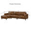 Canapé d'angle moderne et luxueux, revêtement respirant de qualité en cuir PU, canapé en forme de L