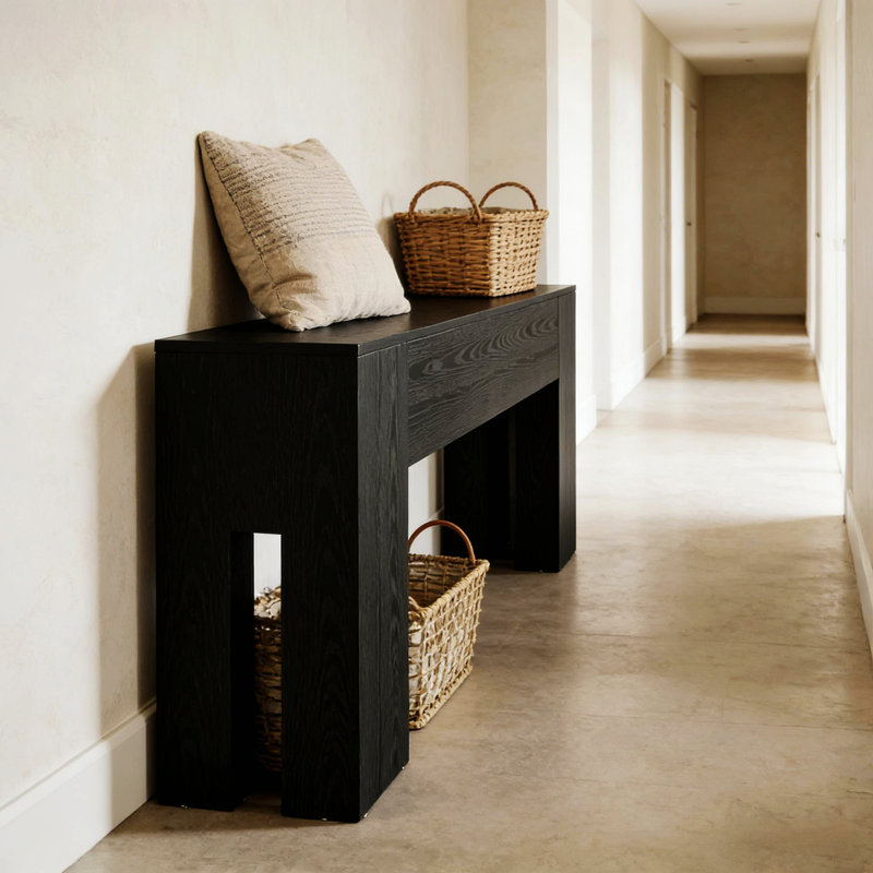 Console, table de couloir en bois