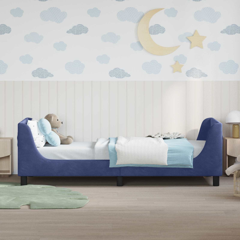 Bed Frame, Single (3'), Police Blue/Black