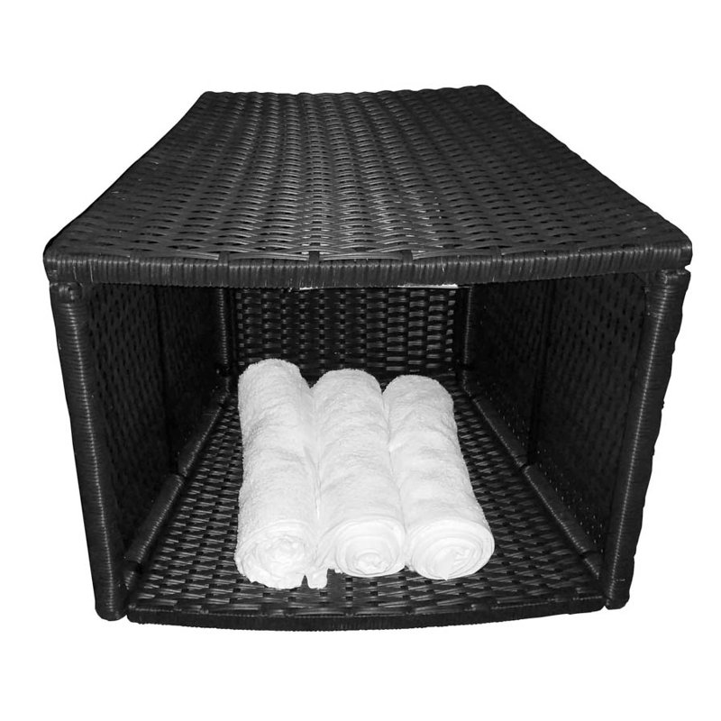 Wicker Outdoor Side Table , 58cm cm W 51cm cm D