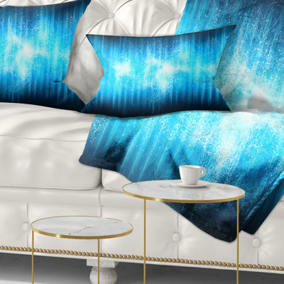 Abstract Ice Flame Abstract Lumbar Pillow