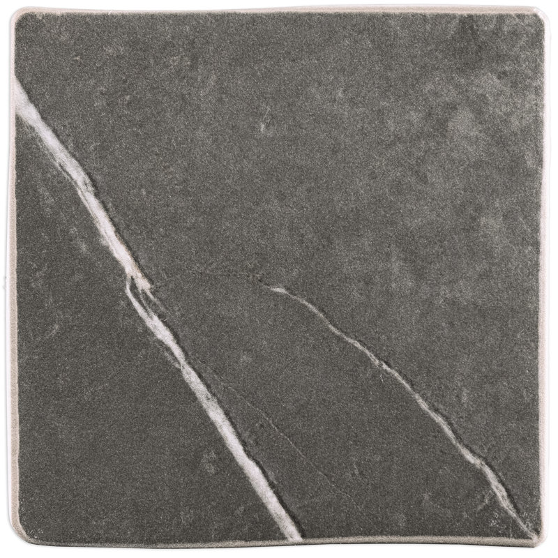 Istanbul 4-3/4 In. X 4-3/4 In. Porcelain Floor And Wall Tile, Black/Beige
