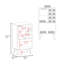Comparatif d'armoire bar à deux portes de 23 po de largeur et de porte en verre Aster