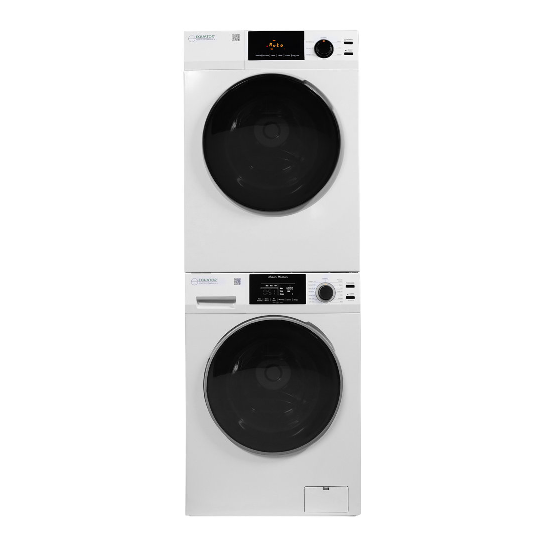 Equator REGULAR STACKABLE 18 lbs Washer 1.9cf 110V+Vented Sensor Dryer 4cf 220V Equator Advanced Appliances