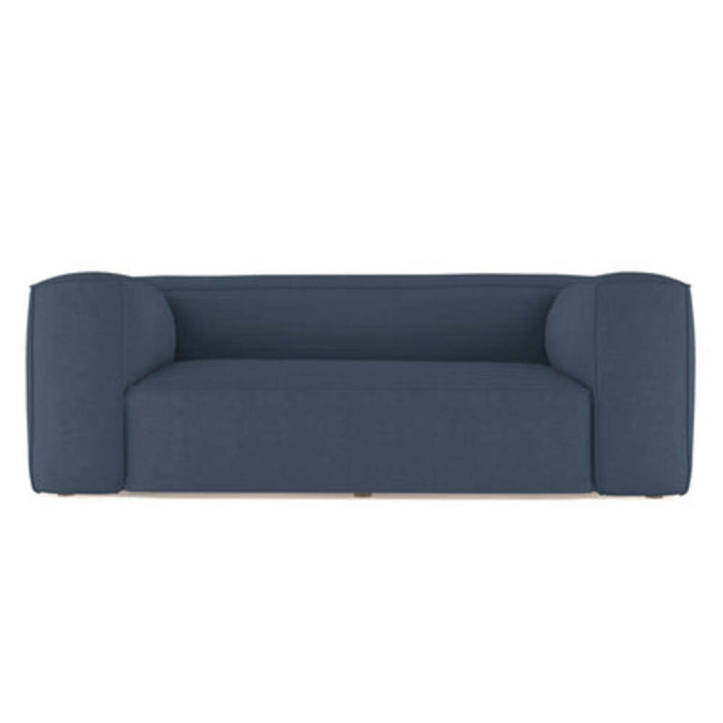 Canapé surdimensionné Varick, H 30 po x l 84 po x P 47 po, Patiné, Lin à tissage carré jacinthe