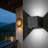 15W LED Outdoor Wall Sconce Light, Adjustable Up And Down Lighting, IP65 Waterproof Aluminum Fixture For Porch, Garage, Patio, And Stairway (2 Pack)
