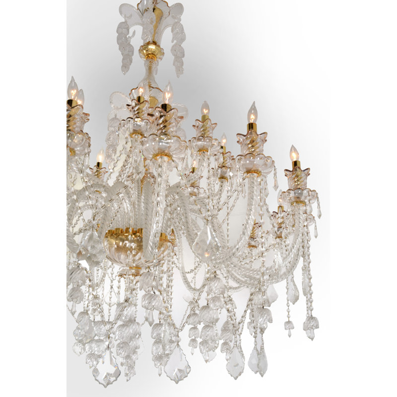 Lustre en cristal Marseille, H 60 po x l 50 po x P 50 po