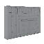 Lit escamotable mural avec armoires Murphy-1458353072