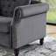 Velours gris 3 + combinaison - classique et élégant. Cadre. Coussins en mousse. 18 po de hauteur, 23 po de profondeur, 66 po de largeur. Boutons. Quatre coussins inclus. Banc d'assemblage: élégant-1688222426