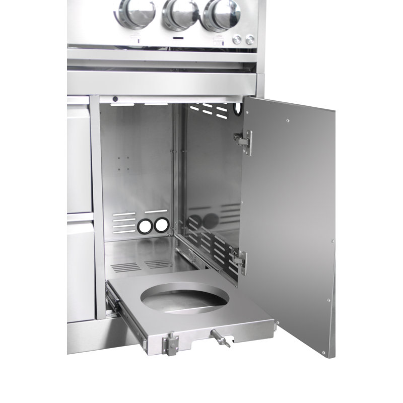 Armoire de cuisine modulaire autoportante 32 pièces en acier inoxydable 32,06 "
