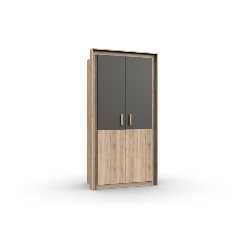 Talley 2 Door Wardrobe, Graphite