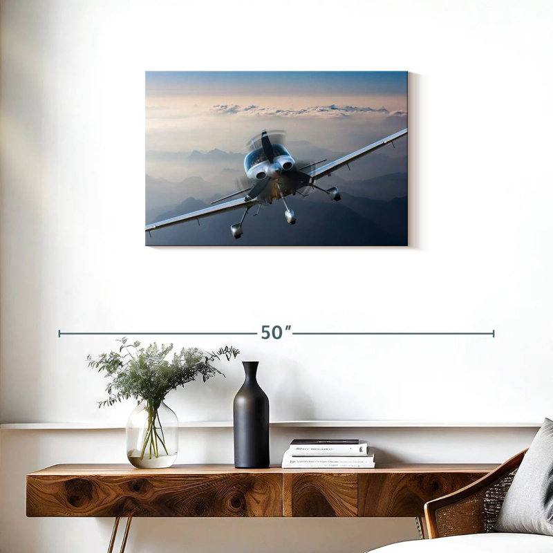 Mehar Private Propeller Plane, 20" H x 30" W