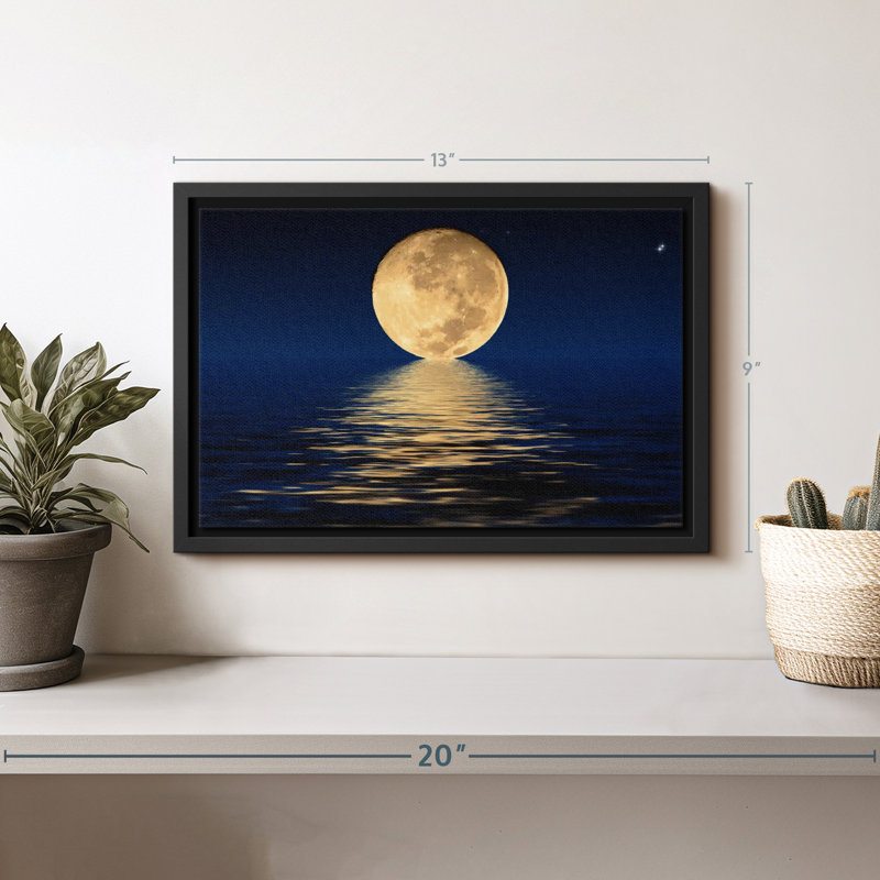 Impression sur toile Moon Light, H 9 po x l 13 po