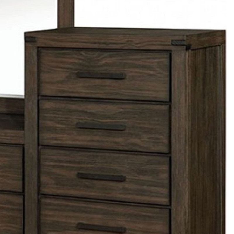 Commode double 5 tiroirs avec miroir Marylu
