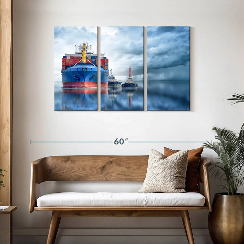 Mehar Container Cargo Ship, 28" H x 45" W
