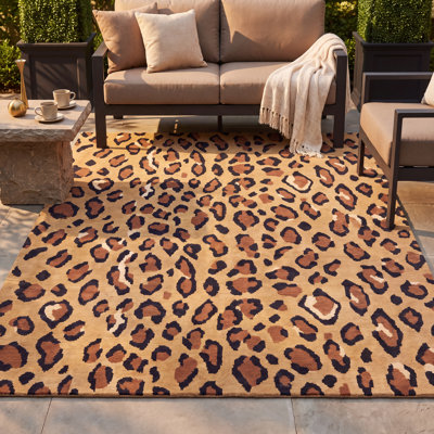 Tapis Bilting Animal Print Gold Cream Ivory Black
