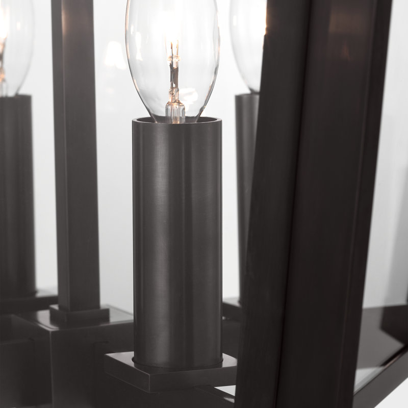 Palais 4 - Light Chandelier, Bronze, 22.25" H x 15" W x 15" D