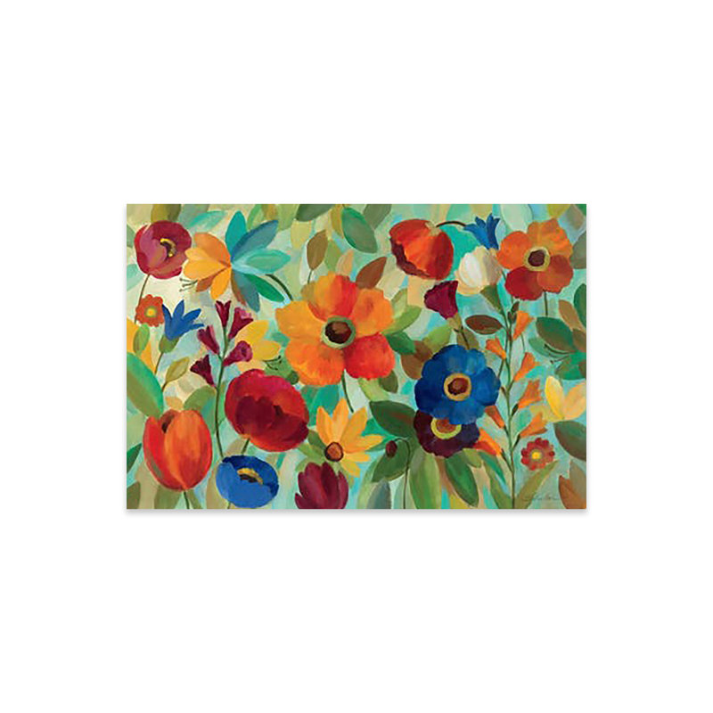 " Summer Floral ", 16" H x 24" W x 1" D, Unframed
