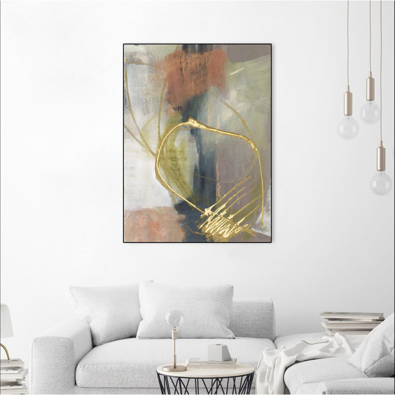 «Burnish Loops I» par Jennifer Goldberger, reproduction sur toile flottante, H 24 po x l 18 po