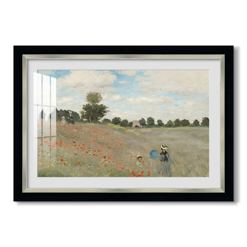 Le champ de coquelicots près d'Argenteuil (Les Coquelicots), 1873 - Claude Monet - Toile encadrée sur mesure, 31 x 45, Oui