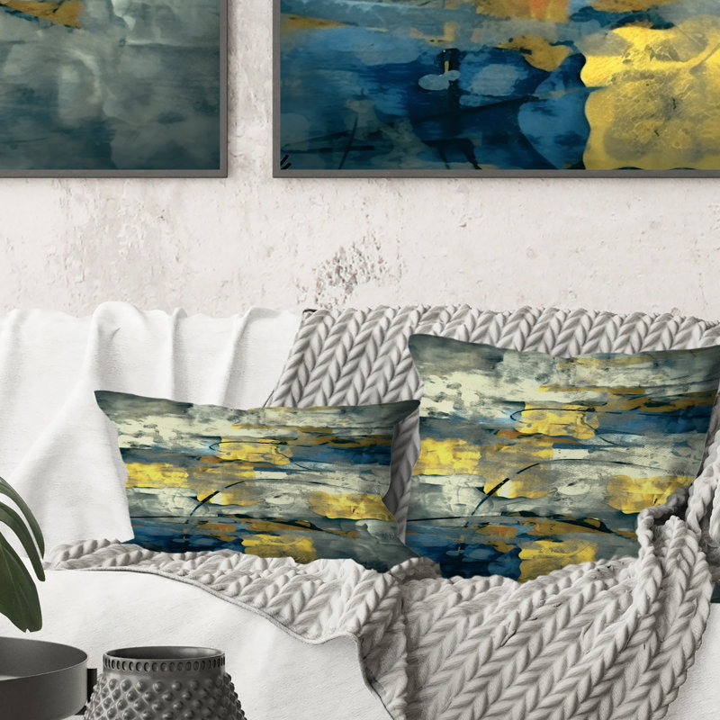 Coussin décoratif Southern Sunrise Abstract Expressionism II - Abstract Collages