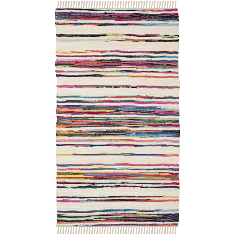 Burks Rug Hand Woven Cotton Abstract Rug
