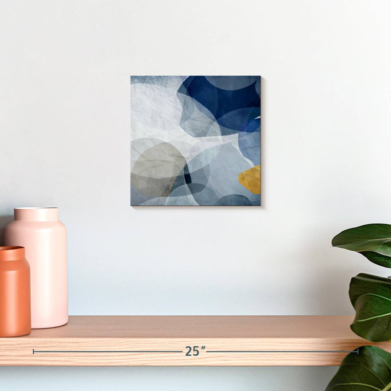 Avery Blue Bubbles I, 10" H x 10" W