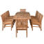 11 Piece Teak Wood Outdoor Patio Dining Set Including Oval Double Extension Table With 10 Abaco Side Chairs