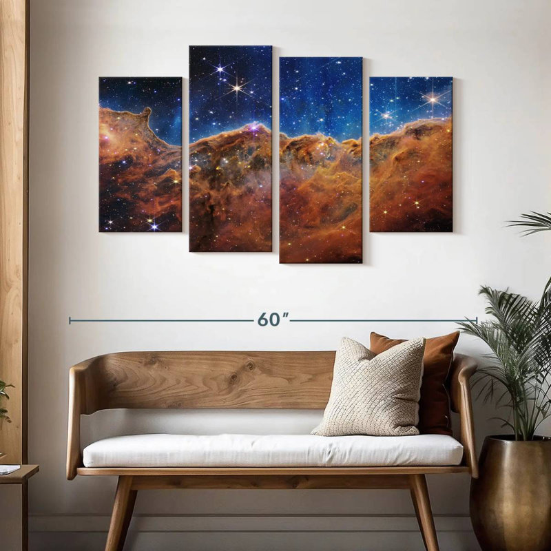 Oberle James Webb's Carina Nebula, 32" H x 52" W